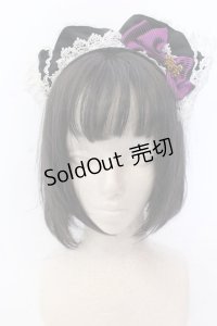 ALICE and the PIRATES / ネコ耳カフェカチューシャ  クロ×パープル O-25-04-11-017-PA-AC-IG-OS