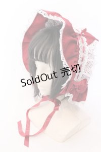 BABY,THE STARS SHINE BRIGHT / ねこみみボンネット  えんじ O-25-04-11-022-BA-AC-IG-OS