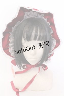 画像2: BABY,THE STARS SHINE BRIGHT / ねこみみボンネット  えんじ O-25-04-11-022-BA-AC-IG-OS