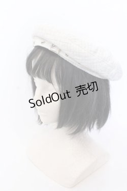 画像1: Ank Rouge / ツイード風ベレー帽  オフシロ O-25-04-11-023-CA-AC-IG-OS