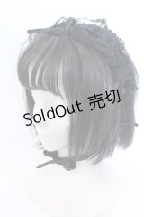 MARBLE / スカラップレースヘッドドレス  ブラック O-25-05-30-1071-GO-ZA-OW-ZT445-F002