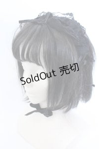 MARBLE / スカラップレースヘッドドレス  ブラック O-25-05-30-1071-GO-ZA-OW-ZT445-F002