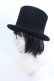 画像1: ATELIER BOZ / ディルオスシルクハット  ブラック O-25-04-11-026-EL-AC-IG-OS (1)