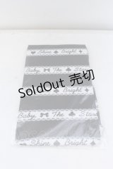 BABY,THE STARS SHINE BRIGHT / BABYトランプボーダーオーバーニーソックス  クロ×シロ O-25-04-11-038-BA-ZA-OW-OS