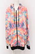 NieR Clothing / 総柄ZIPパーカー F マルチ O-25-04-13-039-PU-TO-OW-ZT219
