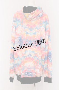 画像2: NieR Clothing / 総柄ZIPパーカー F マルチ O-25-04-13-039-PU-TO-OW-ZT219