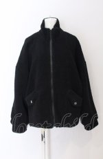 画像1: 【SALE】NieR CLOTHING / ボアジャケット F ブラック O-25-04-13-040-PU-JA-OW-ZTC047 (1)