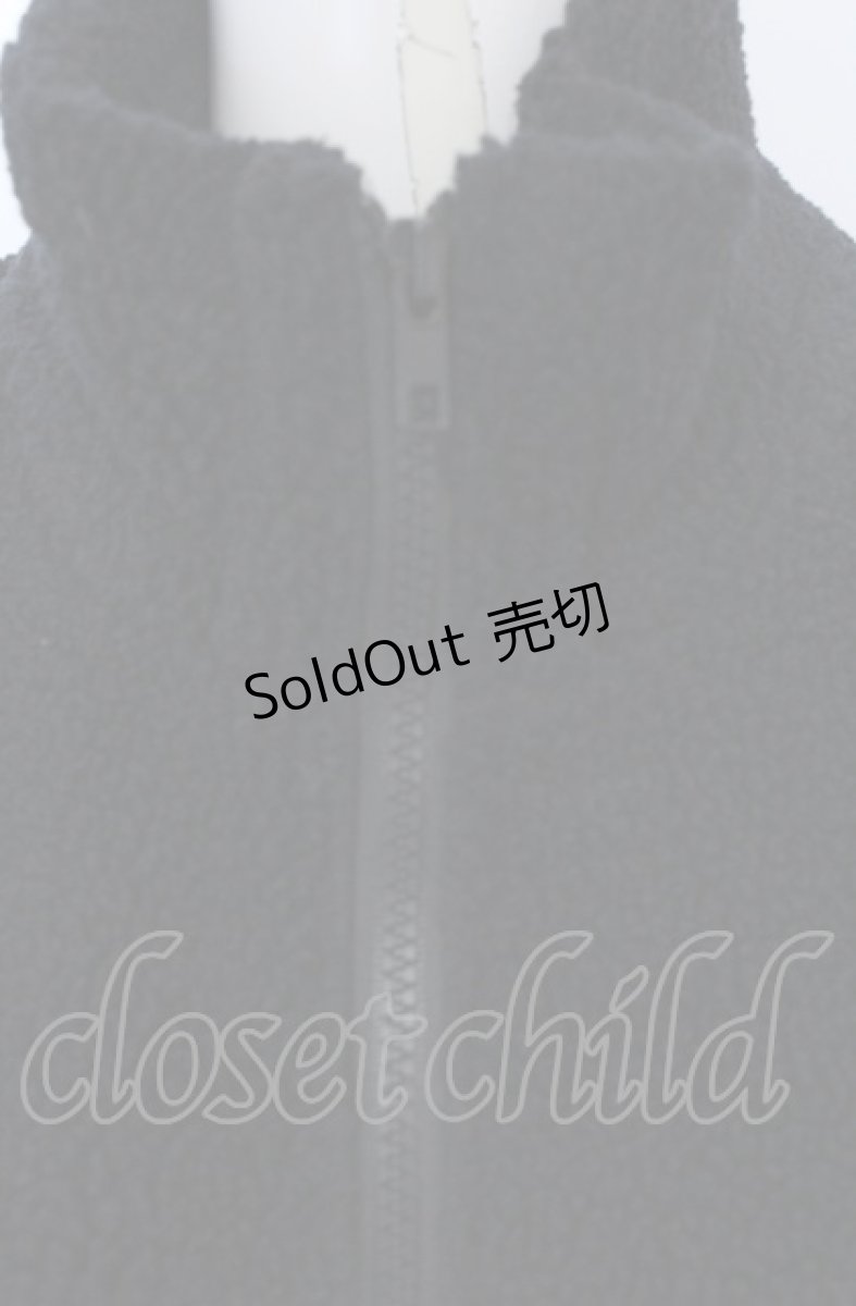 画像2: 【SALE】NieR CLOTHING / ボアジャケット F ブラック O-25-04-13-040-PU-JA-OW-ZTC047 (2)