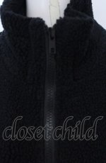 画像2: 【SALE】NieR CLOTHING / ボアジャケット F ブラック O-25-04-13-040-PU-JA-OW-ZTC047 (2)