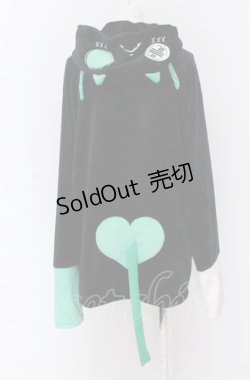 画像2: NieR Clothing / ふわもこシエルパーカー F ブラック O-25-04-13-041-PU-TO-OW-OS