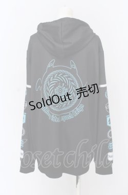 画像3: NieR Clothing / 転写ZIPパーカー F ブラック O-25-04-13-042-PU-TO-OW-OS