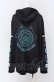 画像3: NieR Clothing / 転写ZIPパーカー F ブラック O-25-04-13-042-PU-TO-OW-OS (3)