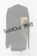NieR Clothing / バックプリントZIPパーカー XXL ミケ（ブラック） O-25-04-13-043-PU-TO-OW-OS