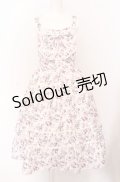 axes femme / ビッグリボン×ローズジャンパースカート【mobility限定商品】 F ピンク O-25-04-13-046-AX-OP-OW-OS