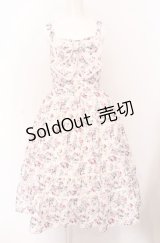 axes femme / ビッグリボン×ローズジャンパースカート【mobility限定商品】 F ピンク O-25-04-13-046-AX-OP-OW-OS