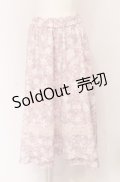 axes femme / サクラ柄フレアスカート F ピンク O-25-04-13-048-AX-SK-OW-OS