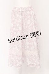 axes femme / サクラ柄フレアスカート F ピンク O-25-04-13-048-AX-SK-OW-OS