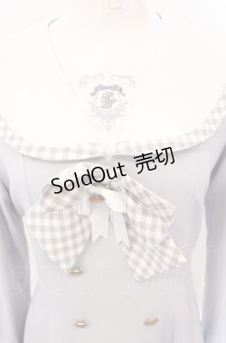 画像2: Amavel / French Ginghamセーラーワンピース F サックス O-25-04-13-006-CA-OP-OW-OS