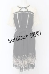 axes femme POETIQUE / 裾刺繍ワンピース M クロ O-25-04-13-058-AX-OP-OW-OS