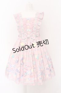 Angelic Pretty / Happy Garlandジャンパースカート（2025年）  ピンク O-25-04-13-007-AP-OP-OW-OS