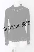 axes femme / ビジュー使いテレコニットソー M クロ O-25-04-13-060-AX-TO-OW-OS