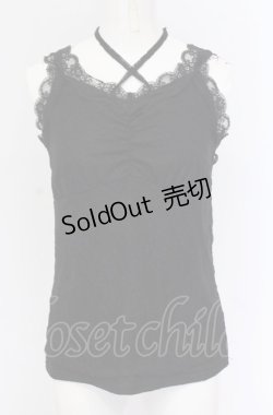 画像1: axes femme / 3WAY総レースタンクトップ F クロ O-25-04-13-063-AX-TO-OW-OS