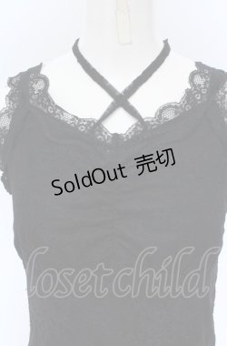 画像2: axes femme / 3WAY総レースタンクトップ F クロ O-25-04-13-063-AX-TO-OW-OS