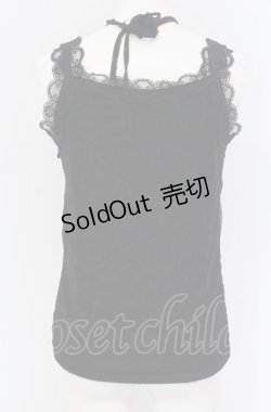 画像3: axes femme / 3WAY総レースタンクトップ F クロ O-25-04-13-063-AX-TO-OW-OS