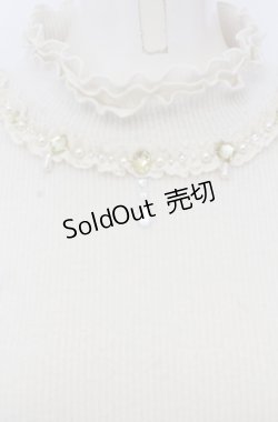 画像2: axes femme / ビジューリブプルオーバー M キナリ O-25-04-13-065-AX-TO-OW-OS