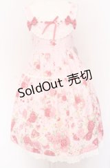 BABY,THE STARS SHINE BRIGHT / スローモーションブーケ〜あの日の私の想い〜柄ジャンパースカート  ピンク O-25-04-13-008-BA-OP-OW-OS