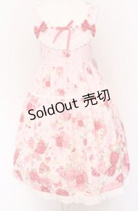 BABY,THE STARS SHINE BRIGHT / スローモーションブーケ〜あの日の私の想い〜柄ジャンパースカート  ピンク O-25-04-13-008-BA-OP-OW-OS