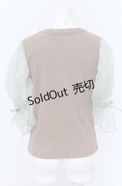 画像3: Maison de FLEUR Petite Robe canone / フルーツフィルのキャンディーカットソー M ブラウン O-25-04-13-072-EL-TO-OW-OS