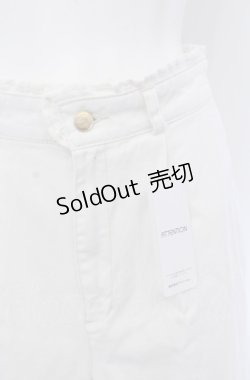 画像2: axes femme / 裾レースストレートデニムパンツ F シロ O-25-04-13-001-AX-PA-OW-OS