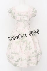 JESUS DIAMANTE / メリーベルドールワンヒ゜  メリーベルローズ柄ピンク O-25-04-13-009-JE-OP-OW-OS