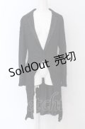 NAOTO SEVEN / 総レースロングジャケット  ブラック O-25-04-13-012-HN-JA-YM-OS