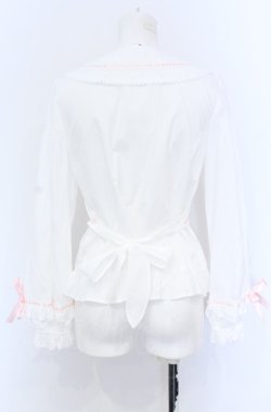 画像3: BABY,THE STARS SHINE BRIGHT / Mignonette Doll ブラウス  シロ×ピンク O-25-04-13-013-BA-BL-OW-OS
