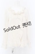 PINK HOUSE / ローンフリルブラウス  ベージュ O-25-04-13-014-LO-BL-OW-OS