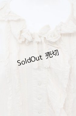 画像2: PINK HOUSE / ローンフリルブラウス  ベージュ O-25-04-13-014-LO-BL-OW-OS