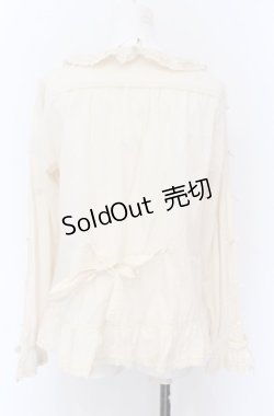 画像3: PINK HOUSE / ローンフリルブラウス  ベージュ O-25-04-13-014-LO-BL-OW-OS