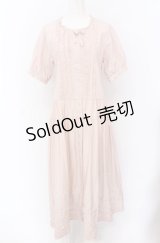PINK HOUSE / ピコフリル使いロングワンピース  ピンク O-25-04-13-015-LO-OP-OW-OS