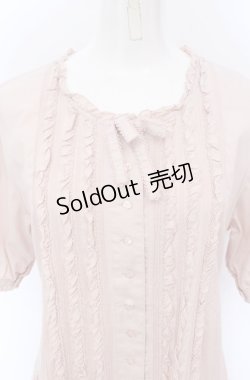 画像2: PINK HOUSE / ピコフリル使いロングワンピース  ピンク O-25-04-13-015-LO-OP-OW-OS