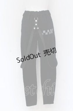 画像2: NieR Clothing / サスペンダー付きパンツ F ブラック O-25-04-13-002-PU-PA-OW-OS