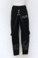 画像2: NieR Clothing / サスペンダー付きパンツ F ブラック O-25-04-13-002-PU-PA-OW-OS (2)