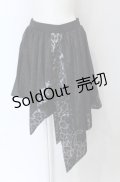 Qutie Frash / 2025プレミアムセット【黒豹】アシメスカート  ブラック O-25-04-13-020-QU-SK-OW-OS