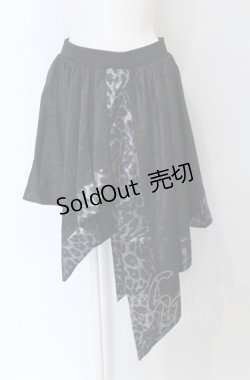 画像1: Qutie Frash / 2025プレミアムセット【黒豹】アシメスカート  ブラック O-25-04-13-020-QU-SK-OW-OS