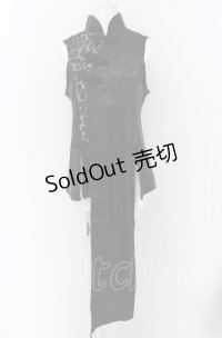 Qutie Frash / 2025プレミアムセット【黒豹】チャイナチュニック  ブラック O-25-04-13-021-QU-TO-OW-OS