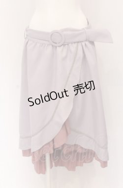 画像1: axes femme / アシメティアードロングスカート M ラベンダー O-25-04-13-024-AX-SK-OW-OS