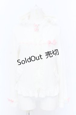 画像1: Angelic Pretty / ふわりんパーカ  シロ×ピンク O-25-04-13-025-AP-TO-OW-OS