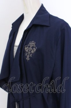画像2: Rozen Kavalier / シャツ重ね風トップス  ネイビー O-25-04-13-029-OO-TO-IG-OS
