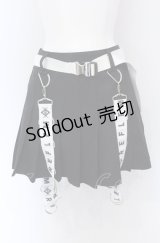 REFLEM / Dリングサス付きプリーツスカートパンツ F ブラック×ホワイト O-25-04-13-004-PU-PA-OW-OS